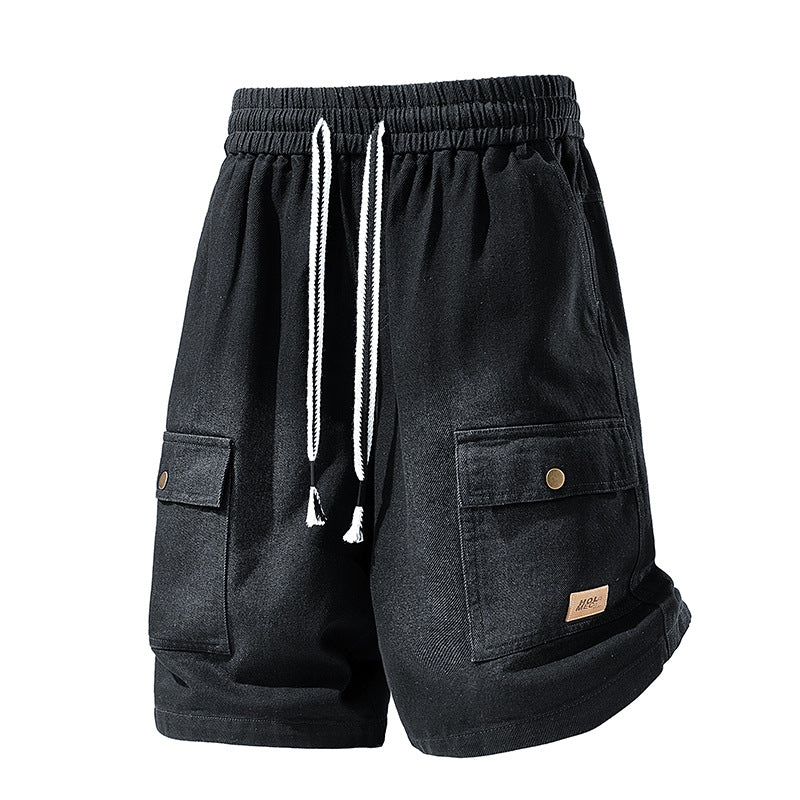 🩳【S-5XL】Ανδρικά καλοκαιρινά παντελόνια Cargo Casual με φαρδιά εφαρμογή 2026, τζιν American High Street☀️
