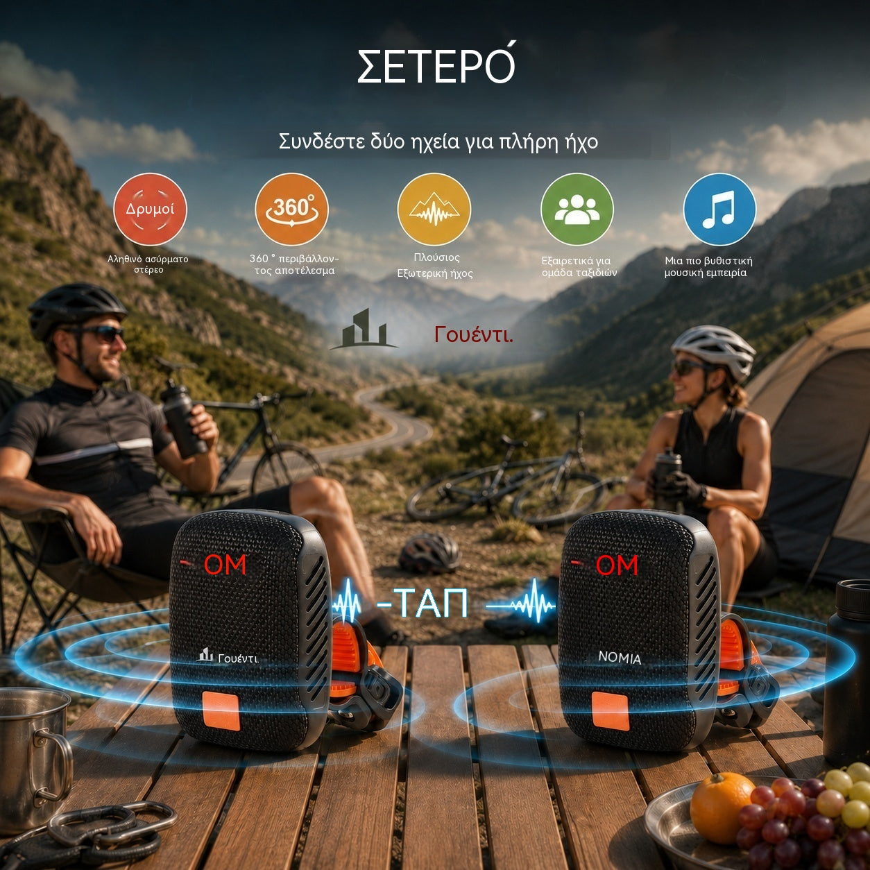 🚴♂️🎵 Αδιάβροχο ηχείο Bluetooth για ποδήλατα – IPX5, στερεοφωνικό TWS, κλήσεις hands-free. Ασφαλής τοποθέτηση, εμβέλεια 70 μέτρων. Πετάξτε στο ρυθμό! 🔊✨