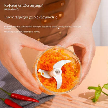🔥【Αγοράστε 1 και πάρτε 1 δωρεάν】🧄 Ηλεκτρικός κόφτης σκόρδου, Μίνι φορητός κόφτης λαχανικών