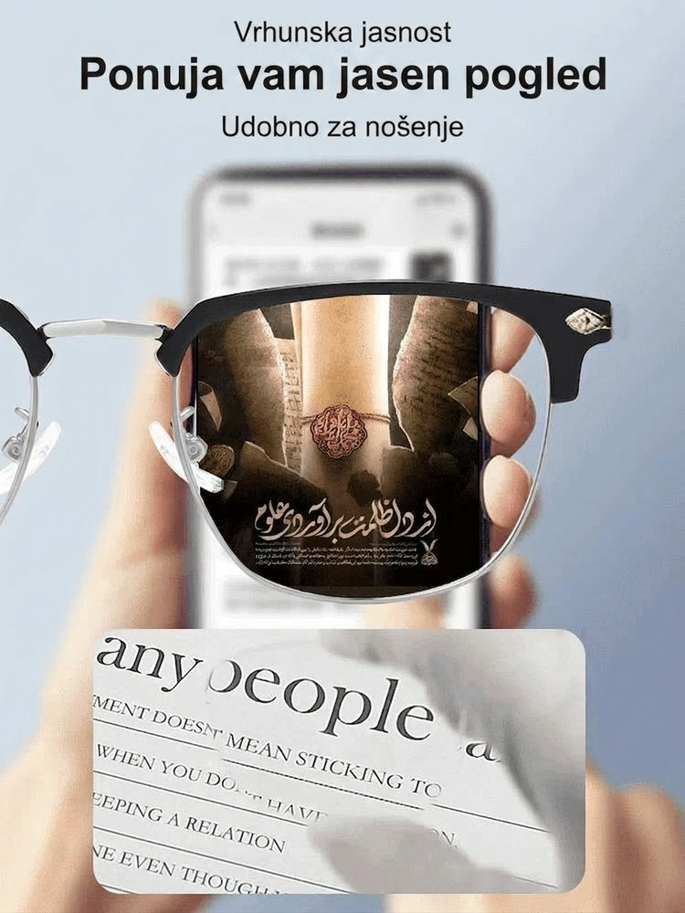 Pametna očala z avtomatskim zoomom proti modri svetlobi