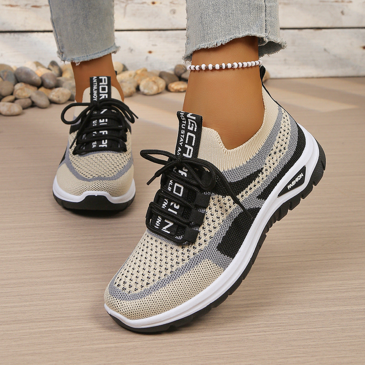 ✨👟【35-53】Γυναικεία παπούτσια casual με κορδόνια, αναπνεύσιμα και mesh✨