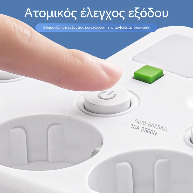 🥳Ειδική Προσφορά 2026🔥 Έξυπνη Πρίζα με Προστασία Υπερφόρτωσης και Κλείδωμα Ασφαλείας για Παιδιά🔌