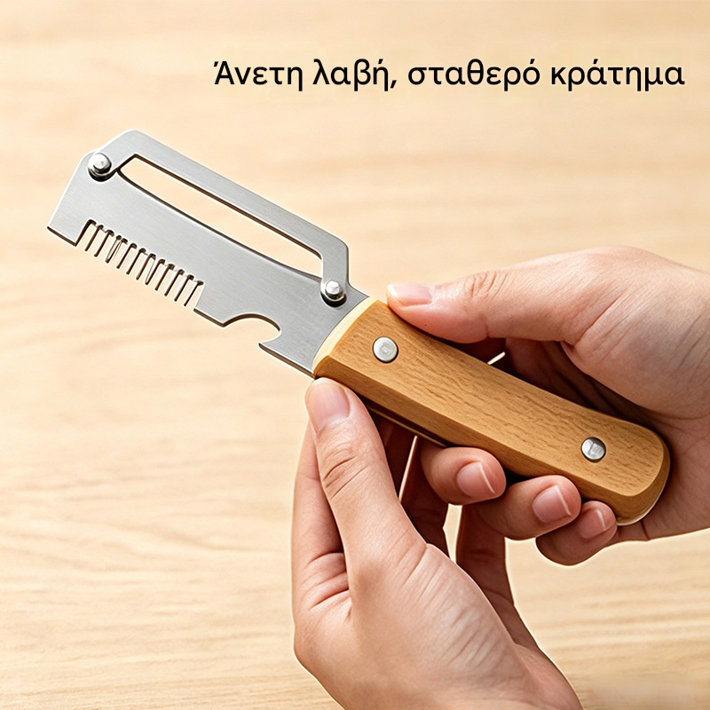 ✅Αγοράστε 1 και πάρτε 1 δωρεάν (2 είδη) 🧅🔪 Πολυλειτουργικός αποφλοιωτής κουζίνας 3 σε 1: Ξεφλουδίστε, κόψτε και ανοίξτε μπουκάλια! 🔥