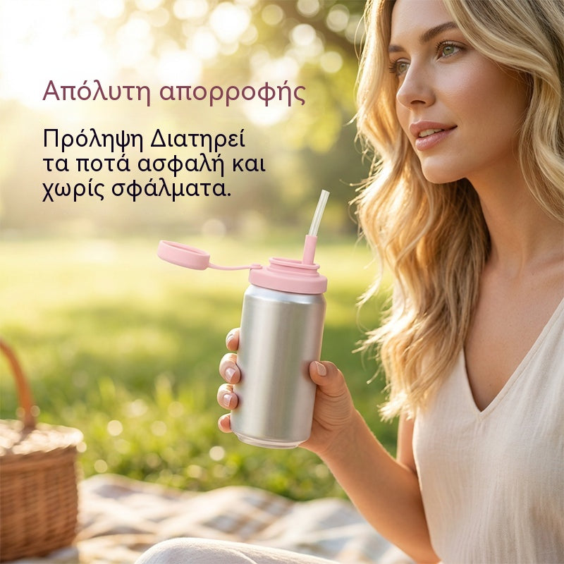 🌞Άνοιξη: 50% έκπτωση!🥤Καπάκια σιλικόνης για κουτιά με καλαμάκια – Στεγανά καπάκια για τυπικά κουτιά ποτών