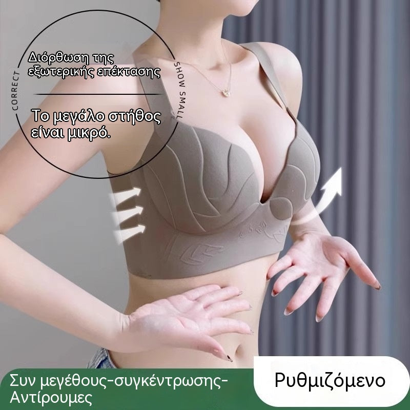 【Αγοράστε 1, πάρτε 1 δωρεάν】【2 τεμάχια】Νέο γυναικείο σουτιέν plus size, άνετο, υποστηρικτικό, αντικραδασμικό και με εφέ push-up.