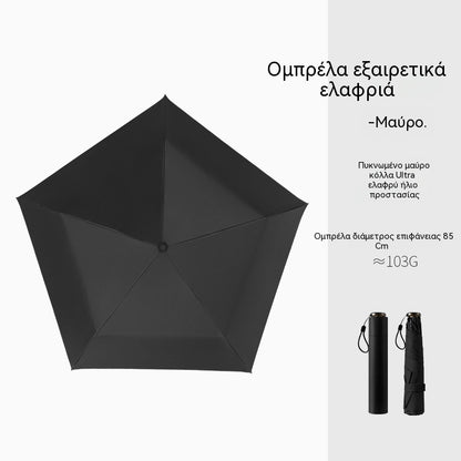 Εξαιρετικά ελαφριά συμπαγής ομπρέλα για βέλτιστη προστασία από τις καιρικές συνθήκες