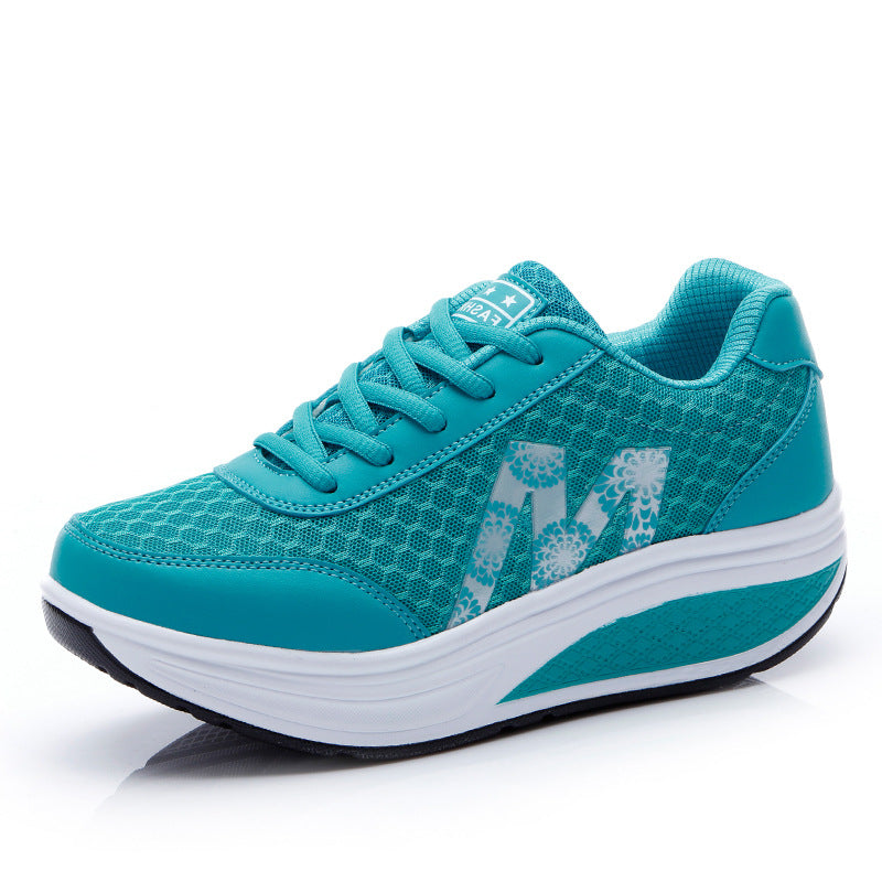 🏆【35-43】👟2025 Νέα γυναικεία παπούτσια με χοντρή σόλα και mesh, άνετα, αναπνεύσιμα και αντιολισθητικά