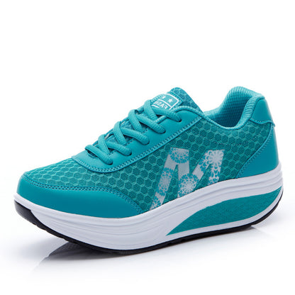 🏆【35-43】👟2025 Νέα γυναικεία παπούτσια με χοντρή σόλα και mesh, άνετα, αναπνεύσιμα και αντιολισθητικά
