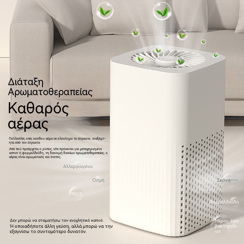🌀 Καθαριστής αέρα για το σπίτι 🌿 Περιλαμβάνει φίλτρο και ταμπλέτες αρωματοθεραπείας