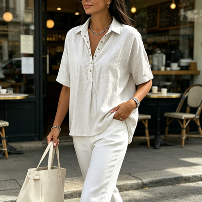 🌸Επωφεληθείτε τώρα με έκπτωση 50%! 🌈Ανεπτύξιμα, υψηλής ποιότητας casual πουκάμισα【S-5XL】