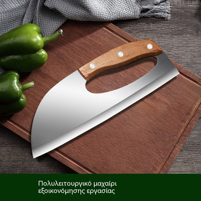 🔥Σφυρήλατο μαχαίρι κουζίνας | Κοφτερό και ανθεκτικό, με εργονομική αντιολισθητική λαβή για ακριβή κοπή.