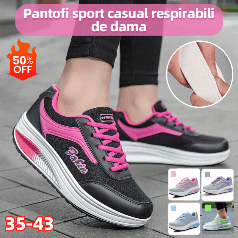 🔥👟【35-43】Μοντέρνα αναπνέοντα casual αθλητικά παπούτσια για γυναίκες