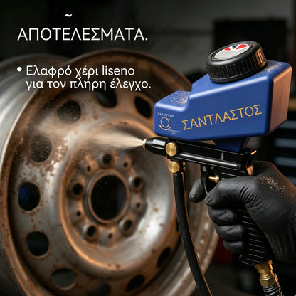 🔫✨ Φορητό πιστόλι αμμοβολής με τροφοδοσία βαρύτητας – για αφαίρεση σκουριάς, χάραξη και αφαίρεση γρεζιών