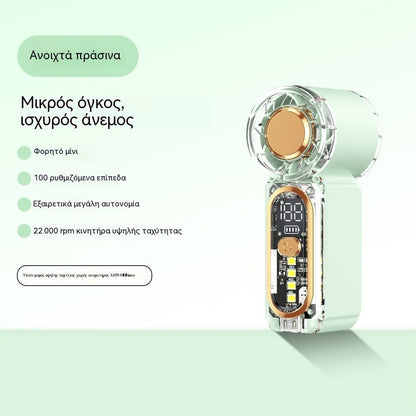 Μικρός φορητός ανεμιστήρας με υψηλή ταχύτητα και μεγάλη διάρκεια ζωής.