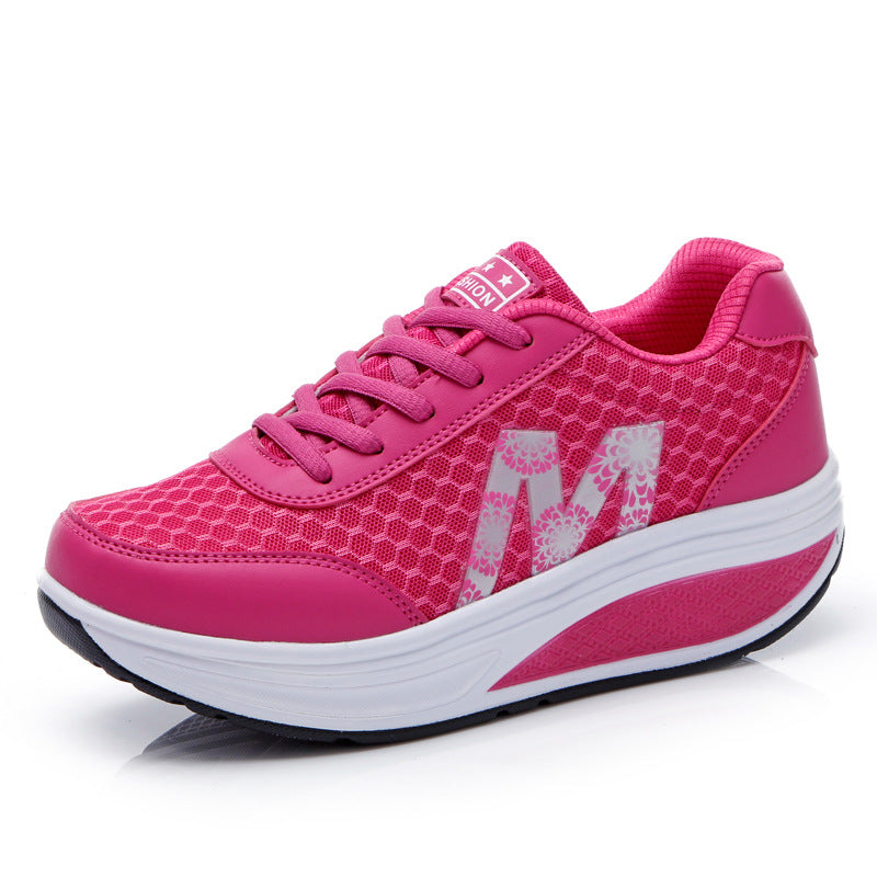 🏆【35-43】👟2025 Νέα γυναικεία παπούτσια με χοντρή σόλα και mesh, άνετα, αναπνεύσιμα και αντιολισθητικά