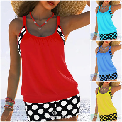 🏖️【S-4XL】Σετ γυναικείου μαγιό με πουά σε μεγάλα μεγέθη, νέο μοντέλο 2026