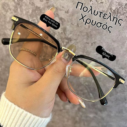 Inteligentné okuliare s automatickým zoomom proti modrému svetlu