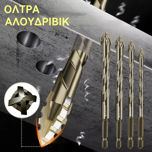 🔥Καυτές εκπτώσεις 2026🔥🧰Σετ εκκεντρικού τρυπανιού 4 φλάουτων υψηλής αντοχής