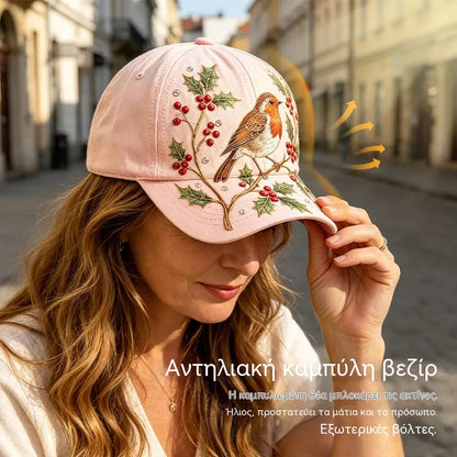 🧢Ένα κομψό και υψηλής ποιότητας καπέλο, με τεχνολογία τρισδιάστατου κεντήματος, με προστασία από τον ήλιο και λειτουργίες σκίασης.
