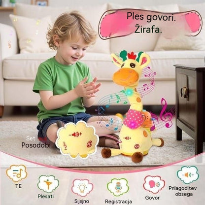 🦒👼Interaktivna plišasta žirafa, 🎵ljubka mala spremljevalka, ki bo pela z vami.