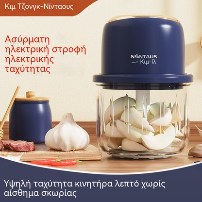 🧅🌶️Αποτελεσματικός και ασύρματος μίνι ηλεκτρικός κόφτης τροφίμων