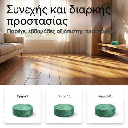 🏠🛡️ Γενικής χρήσης χάπια απώθησης εντόμων και τρωκτικών – Ασφαλή για κατοικίδια και άγρια ζωή. Μη τοξικά και αποτελεσματικά. Κατάλληλα για εσωτερική και εξωτερική χρήση. 🐾✅
