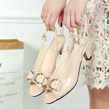 🔥【35-42】👡 Κομψά Γυναικεία Ψηλοτάκουνα Σανδάλια – Στυλ με Ανοιχτά Δάχτυλα ✨🌴