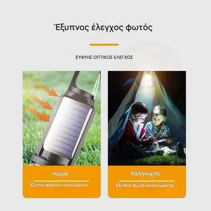 🌞【Αγοράστε 1 και πάρτε 1 δωρεάν】Ηλιακό φωτιστικό βεράντας, ρετρό και ασύρματο, ιδανικό για εξωτερικούς χώρους!