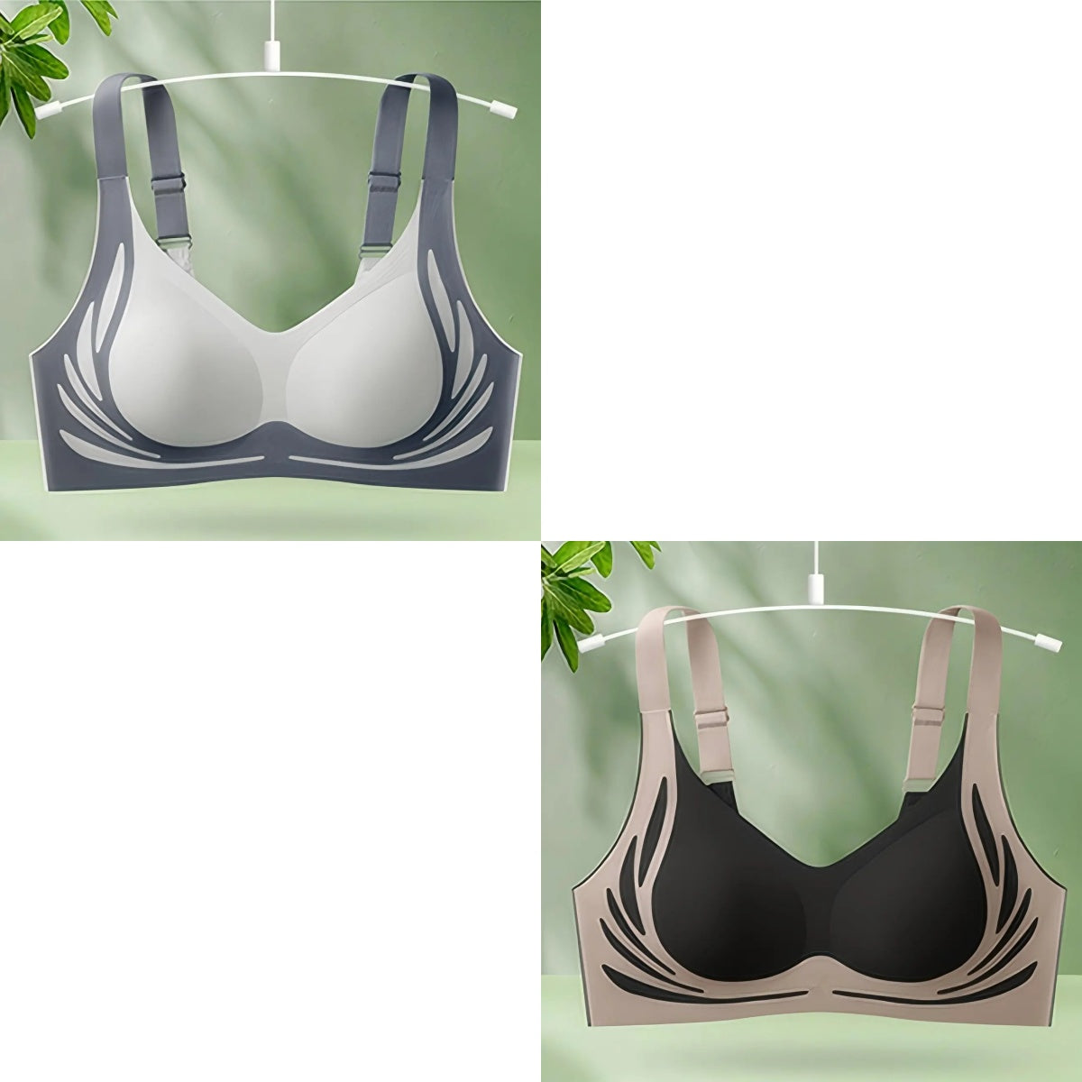 👙【2 balenie】Dámska jednodielna bezdrôtová podprsenka❤️【40-85KG】