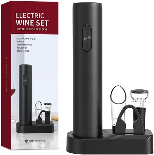 🍷Σετ ηλεκτρικών ανοιχτηριών κρασιού🎁 Τέλειο δώρο για κάποιον που αγαπά το κρασί
