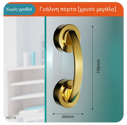 🛡🚿Συρόμενη πόρτα και λαβή παραθύρου με γυάλινη αναρρόφηση υψηλής ισχύος, χωρίς τρύπημα