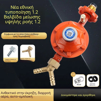 💥🏡Αντιεκρηκτικός μετρητής πίεσης αερίου με μειωτήρα πίεσης💥