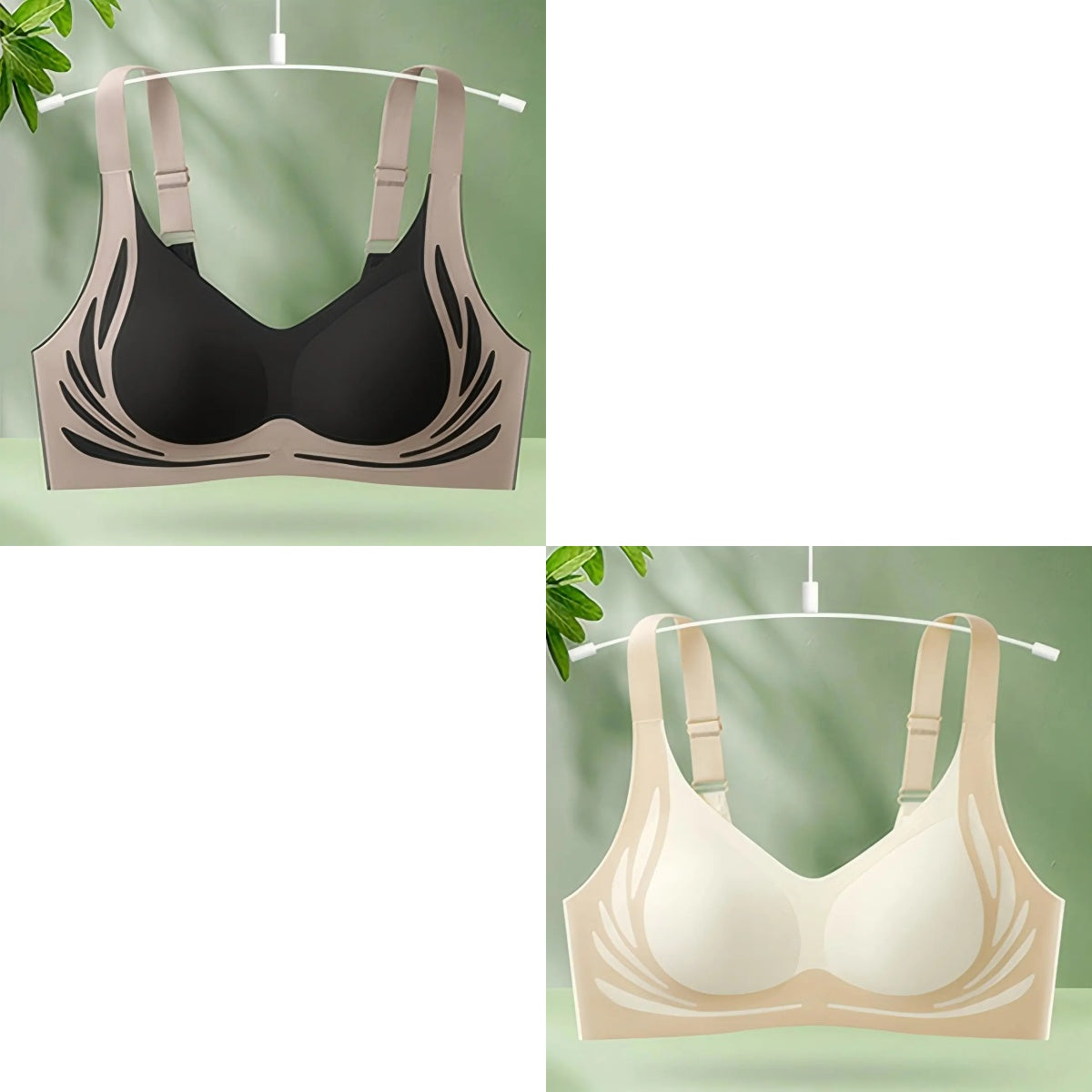 👙【2 balenie】Dámska jednodielna bezdrôtová podprsenka❤️【40-85KG】