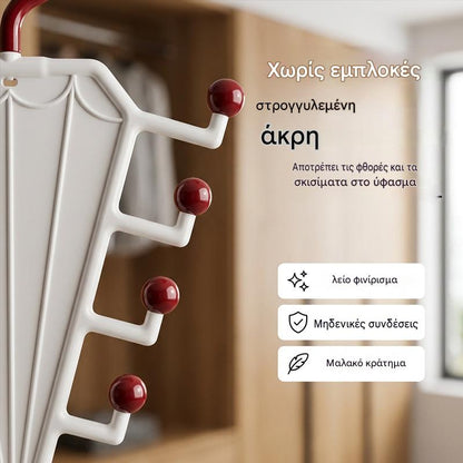 🔥🔥【Συσκευασία 6 τεμαχίων】👔👚Πολυλειτουργικό ράφι με γάντζους σε σχήμα V και δύο πλαϊνά.