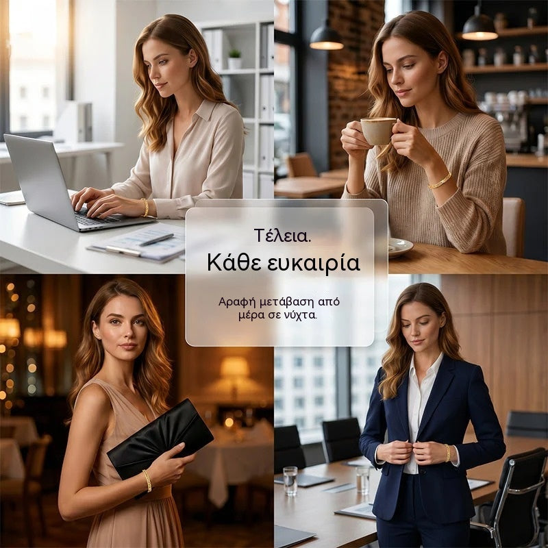 ✨ 50% ΕΚΠΤΩΣΗ! 🔷 Βραχιόλι με γεωμετρικούς κρίκους: μινιμαλιστικό, μοντέρνο και ντελικάτο. Ιδανικό για καθημερινή χρήση ή ως διακριτική πινελιά. Άνετο και ευέλικτο. 💫