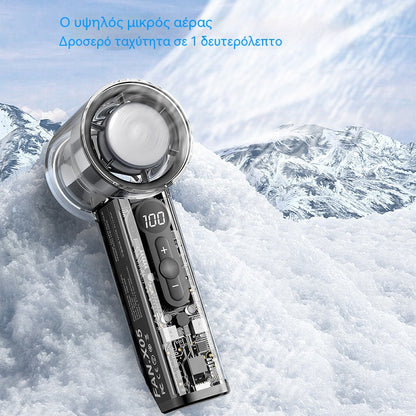 🔥【Προσφορά περιορισμένης διάρκειας】🌀Μίνι ανεμιστήρας ψύξης, διαφανής μηχανικός ανεμιστήρας στροβίλου