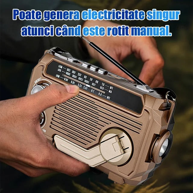 49% OFF💥🏕️Φορητός πολυλειτουργικός φακός ραδιοφώνου AM