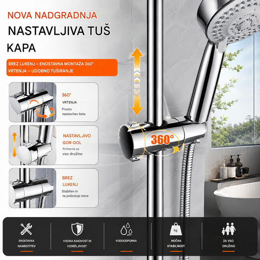 🚿Priklopna tuš kad za domačo uporabo, nepogrešljiv kopalniški pripomoček.