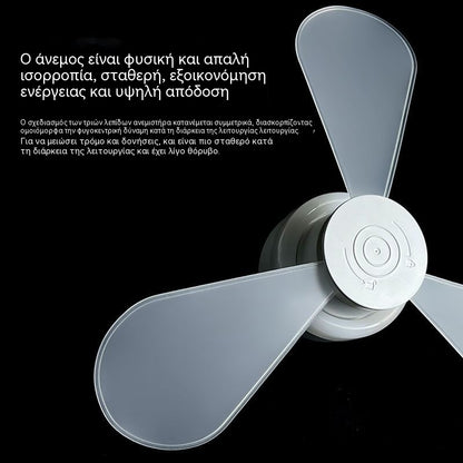🔥【Επωφεληθείτε από έκπτωση 50% στην παραγγελία σας σήμερα】💡Φωτιστικό με ανεμιστήρα 2 σε 1 με υποδοχή E27.