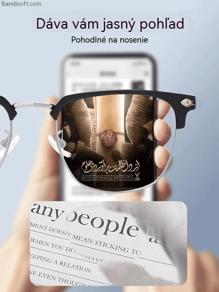 Inteligentné okuliare s automatickým zoomom proti modrému svetlu