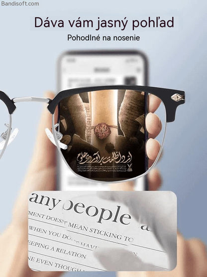 Inteligentné okuliare s automatickým zoomom proti modrému svetlu