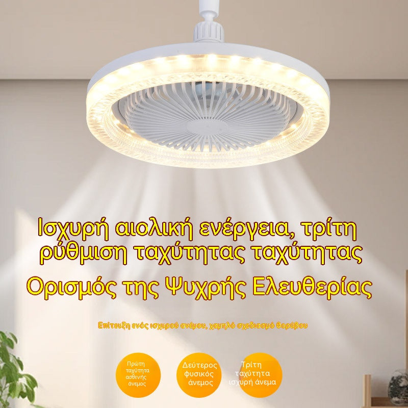 Ρυθμιζόμενος φωτισμός ανεμιστήρα 2 σε 1 με σίγαση και τηλεχειριστήριο