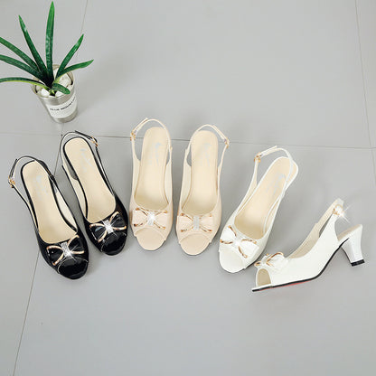🔥【35-42】👡 Κομψά Γυναικεία Ψηλοτάκουνα Σανδάλια – Στυλ με Ανοιχτά Δάχτυλα ✨🌴