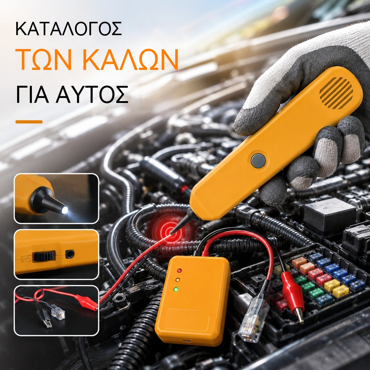 🔥🔥Πολυλειτουργικός ανιχνευτής βραχυκυκλώματος για σημεία διακοπής λειτουργίας αυτοκινήτων