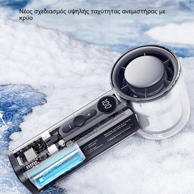 🔥【Προσφορά περιορισμένης διάρκειας】🌀Μίνι ανεμιστήρας ψύξης, διαφανής μηχανικός ανεμιστήρας στροβίλου