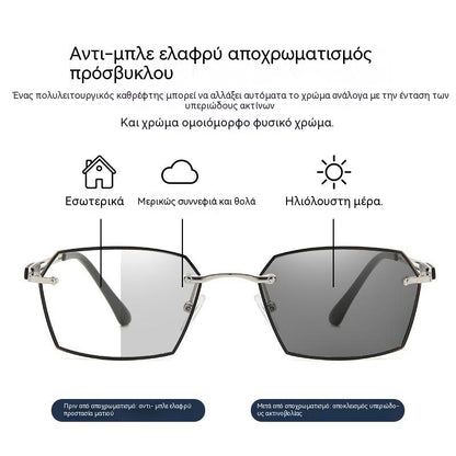 ✨🕶Νέα φωτοχρωμικά έξυπνα γυαλιά με φίλτρο μπλε φωτός, unisex
