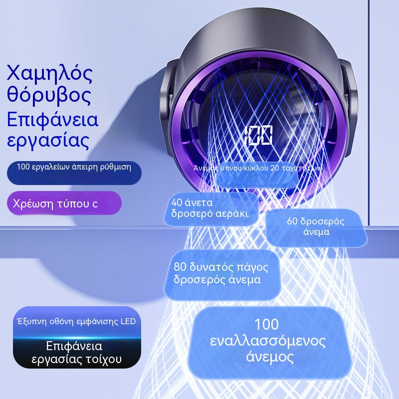 Ανεμιστήρας κυκλοφορίας υψηλής ταχύτητας 100 ταχυτήτων, φορητός μίνι ανεμιστήρας