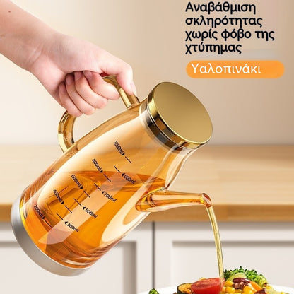 🏠🍴【600ml】Μπουκάλι διανομής λαδιού με στόμιο που δεν στάζει