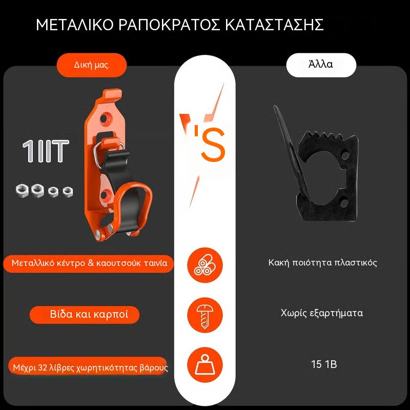 🔧 Σφιγκτήρες τοίχου για βάσεις εργαλείων βαρέως τύπου