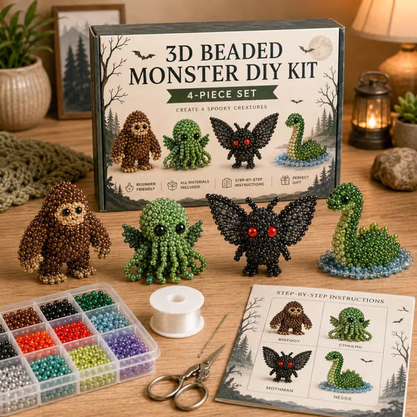 🐮 Κιτ DIY με τρισδιάστατες χάντρες για ζώα – Χαριτωμένο και φιλικό προς τους αρχάριους, ιδανικό για διακόσμηση, χαλάρωση και δώρα.